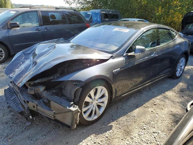 5YJSA1E26FF117372 - 2015 TESLA MODEL S رمادي صورة 1