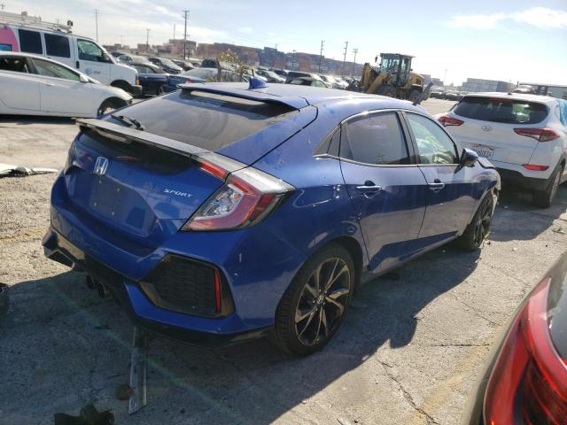 SHHFK7H4XHU411227 - 2017 HONDA CIVIC SPOR BLUE photo 3