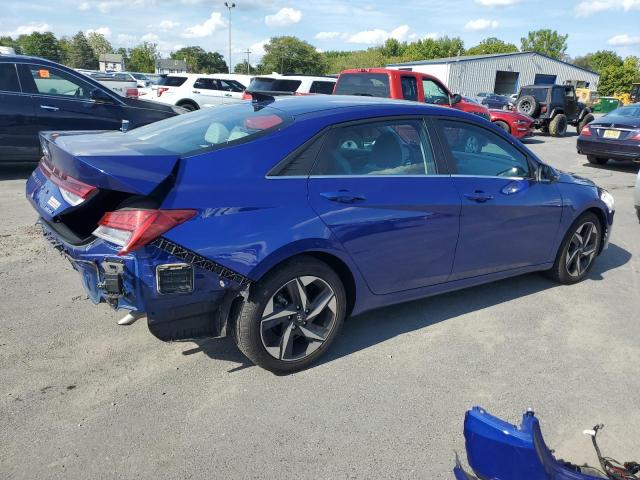 KMHLP4AG6MU066350 - 2021 HYUNDAI ELANTRA LIMITED BLUE photo 3