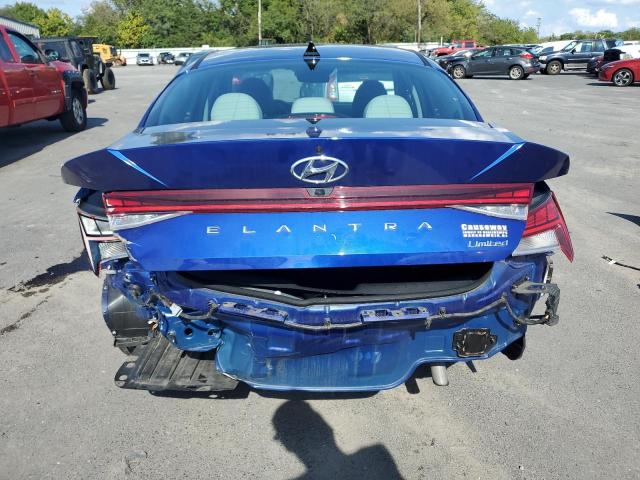 KMHLP4AG6MU066350 - 2021 HYUNDAI ELANTRA LIMITED BLUE photo 6