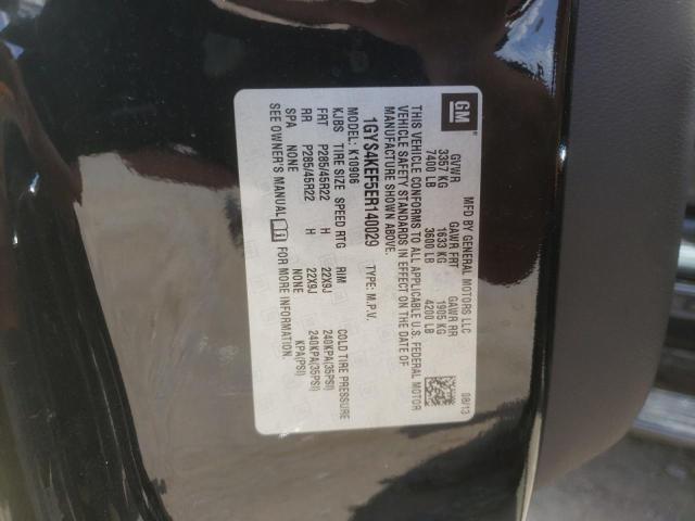 1GYS4KEF5ER140029 - 2014 CADILLAC ESCALADE ESV PLATINUM შავი ფოტო 12