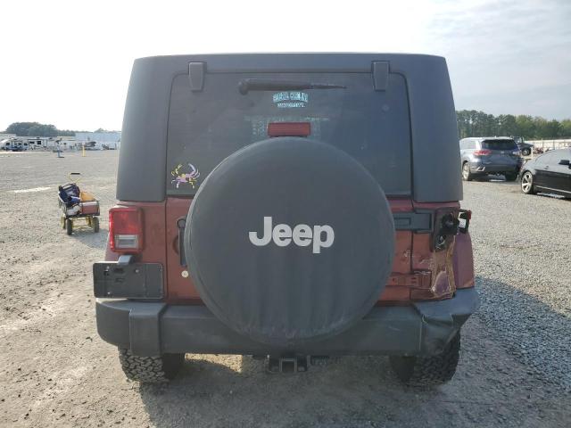 1J8GA59167L115403 - 2007 JEEP WRANGLER SAHARA MAROON photo 6