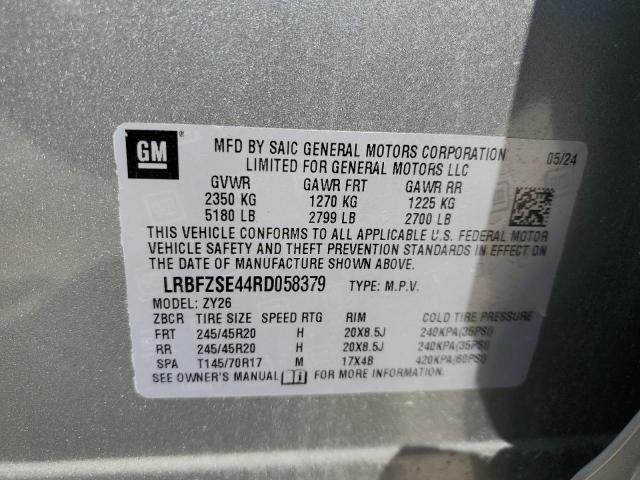 LRBFZSE44RD058379 - 2024 BUICK ENVISION AVENIR SILVER photo 13
