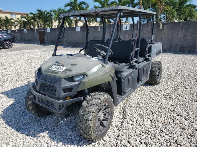 4XAWH57A6EE241044 - 2014 POLARIS RANGER 570 CREW GREEN photo 2