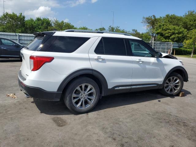 1FMSK8FH0MGB36149 - 2021 FORD EXPLORER LIMITED WHITE photo 3