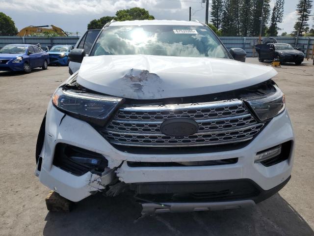 1FMSK8FH0MGB36149 - 2021 FORD EXPLORER LIMITED WHITE photo 5