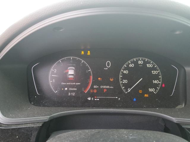 JHMFE1F75NX007769 - 2022 HONDA CIVIC EX WHITE photo 9