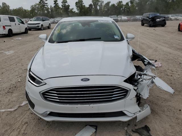 3FA6P0CD7LR116178 - 2020 FORD FUSION SEL WHITE photo 5