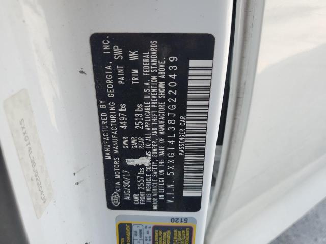 5XXGT4L38JG220439 - 2018 KIA OPTIMA LX 白色 照片 13