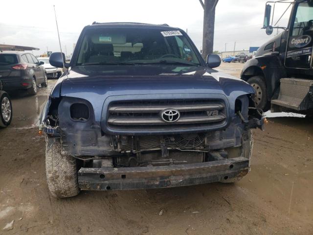 5TDZT34A34S221324 - 2004 TOYOTA SEQUOIA SR5 BLUE photo 5