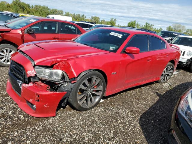 2C3CDXEJ6CH290163 - 2012 DODGE CHARGER SRT-8 RED photo 1