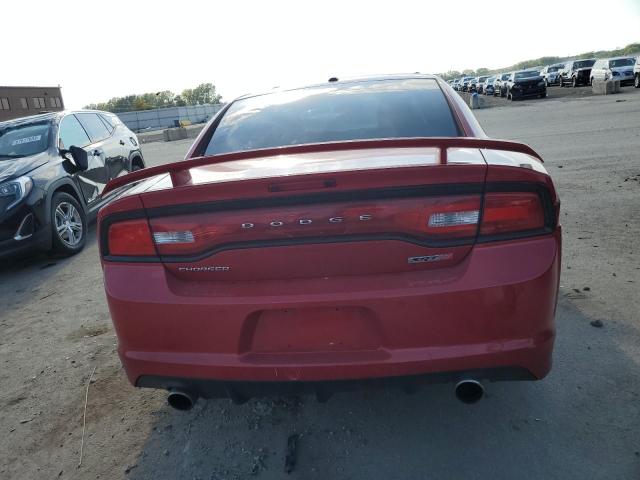 2C3CDXEJ6CH290163 - 2012 DODGE CHARGER SRT-8 RED photo 6