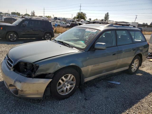 4S3BH686517649752 - 2001 SUBARU LEGACY OUTBACK LIMITED GREEN photo 1