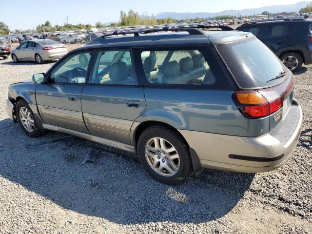 4S3BH686517649752 - 2001 SUBARU LEGACY OUTBACK LIMITED GREEN photo 2