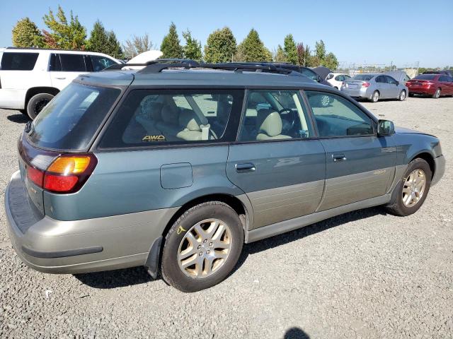 4S3BH686517649752 - 2001 SUBARU LEGACY OUTBACK LIMITED GREEN photo 3