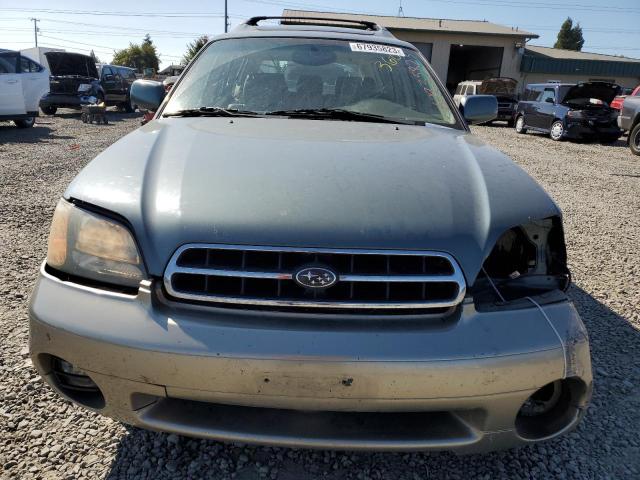 4S3BH686517649752 - 2001 SUBARU LEGACY OUTBACK LIMITED GREEN photo 5