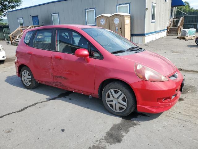 JHMGD386X7S062970 - 2007 HONDA FIT S RED photo 4