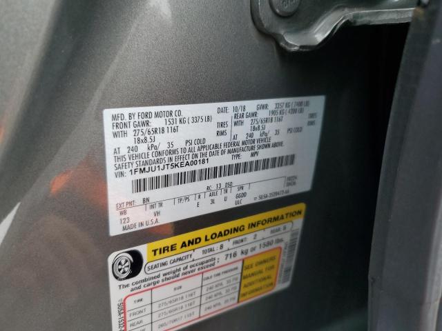 1FMJU1JT5KEA00181 - 2019 FORD EXPEDITION XLT მწვანე ფოტო 13