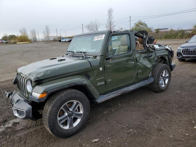 1C4HJXEN4PW587100 - 2023 JEEP WRANGLER SAHARA GREEN photo 1