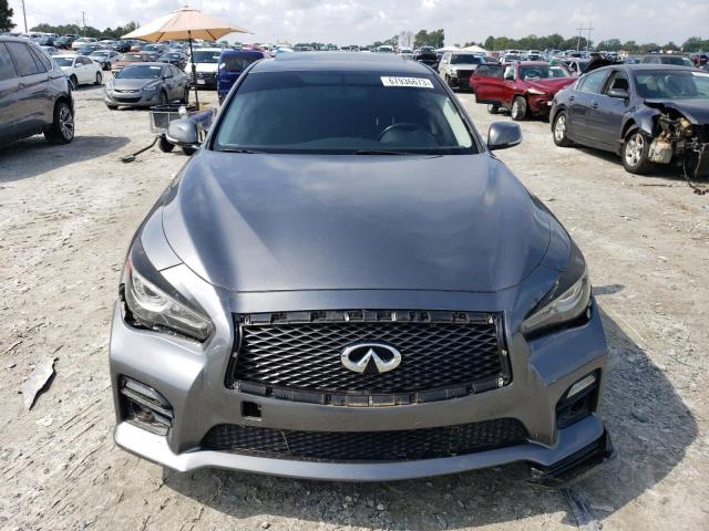 JN1BV7AP9FM337530 - 2015 INFINITI Q50 BASE GRAY photo 5