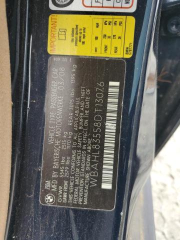 WBAHL83558DT13076 - 2008 BMW 7 SERIES I 黑色 照片 12