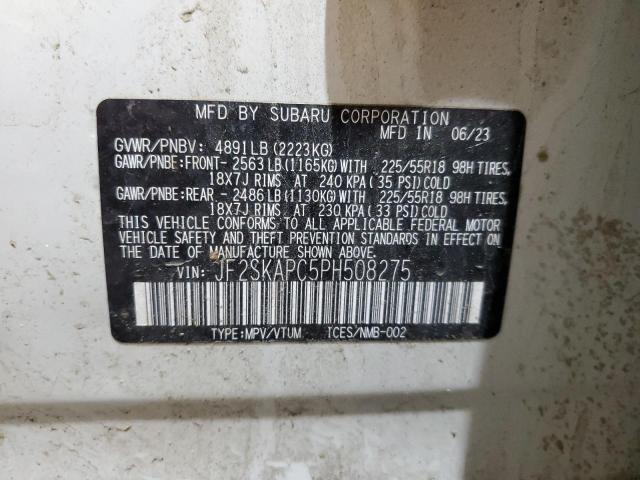 JF2SKAPC5PH508275 - 2023 SUBARU FORESTER LIMITED Ağ foto 13