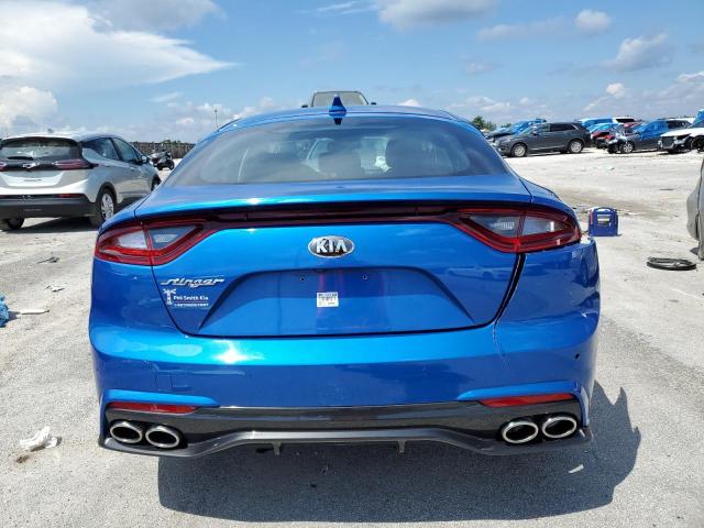 KNAE25LA0K6052677 - 2019 KIA STINGER PREMIUM BLUE photo 6