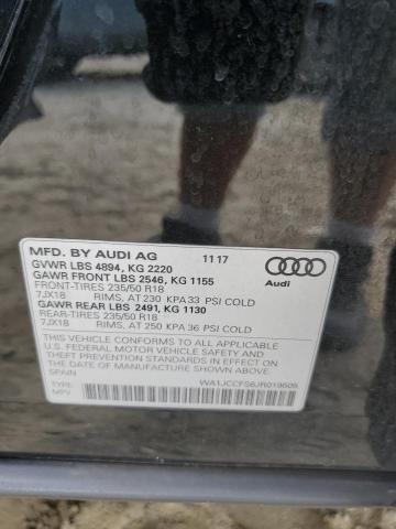 WA1JCCFS6JR019505 - 2018 AUDI Q3 PREMIUM PLUS Սև լուսանկար 13