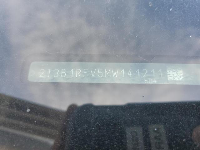 2T3B1RFV5MW141211 - 2021 TOYOTA RAV4 LE WHITE photo 13