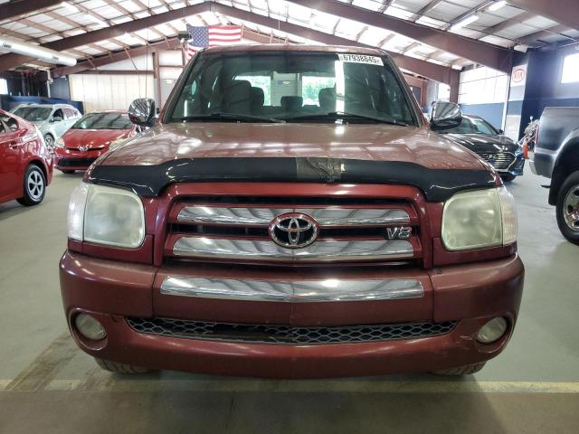 5TBDT44186S521324 - 2006 TOYOTA TUNDRA DOUBLE CAB SR5 RED photo 5