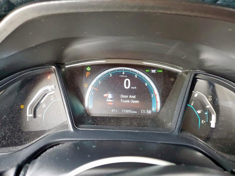 19XFC2F60KE042879 - 2019 HONDA CIVIC LX შავი ფოტო 9