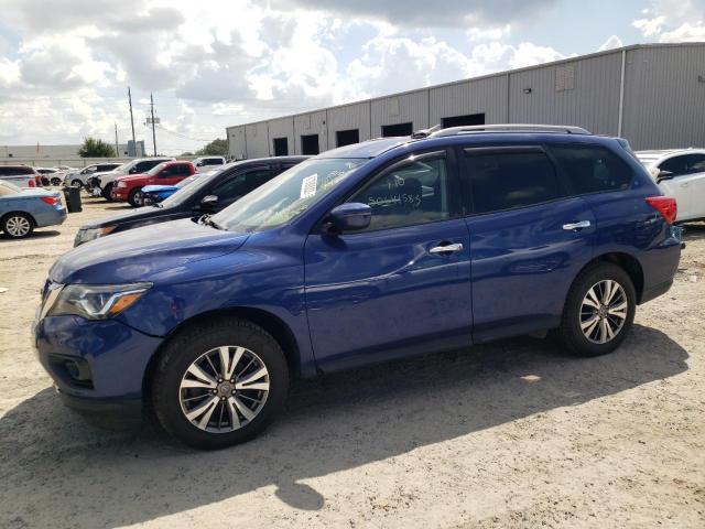 5N1DR2MM8JC635625 - 2018 NISSAN PATHFINDER S BLUE photo 1