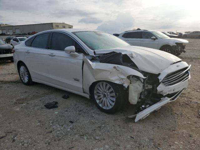 3FA6P0SUXDR246667 - 2013 FORD FUSION TITANIUM PHEV WHITE photo 4