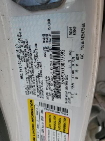 3FA6P0K9XGR177592 - 2016 FORD FUSION TITANIUM Ağ foto 13