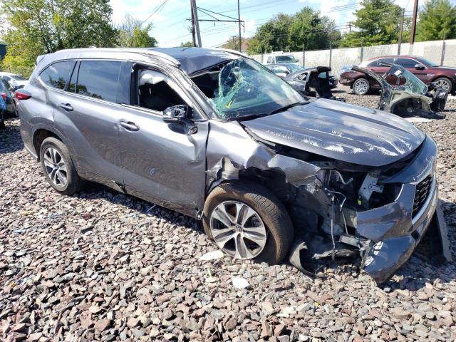 5TDGZRAH4NS539819 - 2022 TOYOTA HIGHLANDER XLE Մոխրագույն լուսանկար 4