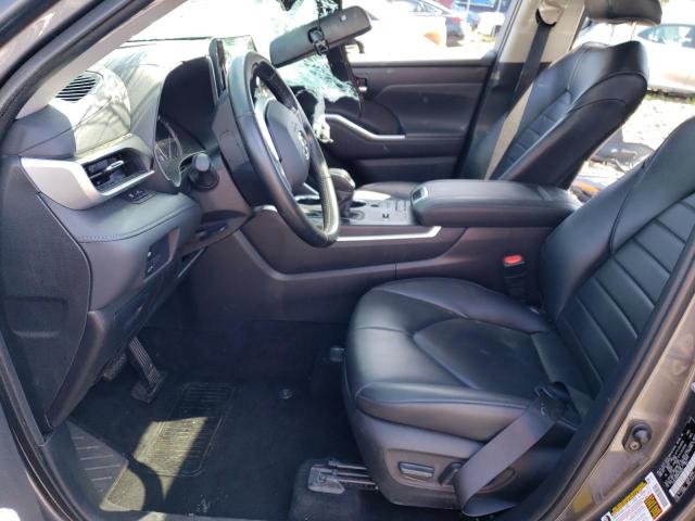 5TDGZRAH4NS539819 - 2022 TOYOTA HIGHLANDER XLE Մոխրագույն լուսանկար 7