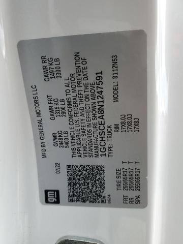 1GCHSCEA8N1247591 - 2022 CHEVROLET COLORADO LT WHITE photo 13