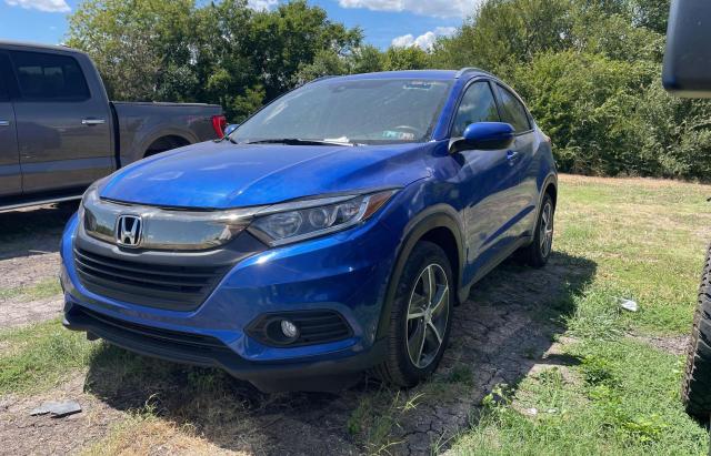 3CZRU6H59MM750623 - 2021 HONDA HR-V EX BLUE photo 2