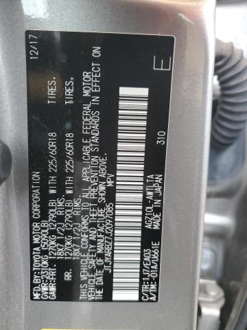 JTJYARBZ7J2097085 - 2018 LEXUS NX 300 BASE 灰色 照片 13