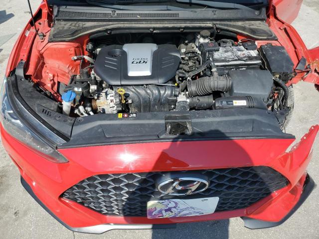 KMHTH6AB9KU007738 - 2019 HYUNDAI VELOSTER TURBO RED photo 11