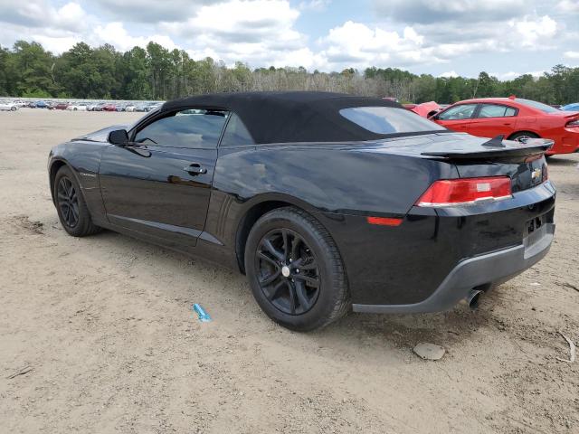 2G1FB3D30E9212235 - 2014 CHEVROLET CAMARO LT BLACK photo 2