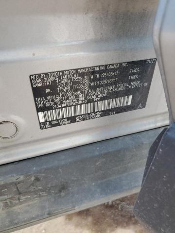 2T3W1RFVXPW248440 - 2023 TOYOTA RAV4 XLE ვერცხლისფერი ფოტო 12