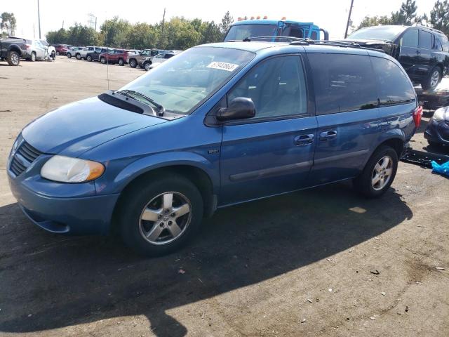 1D4GP45R25B282309 - 2005 DODGE CARAVAN SXT BLUE photo 1