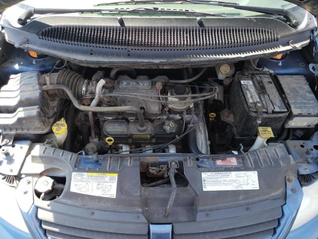 1D4GP45R25B282309 - 2005 DODGE CARAVAN SXT BLUE photo 12