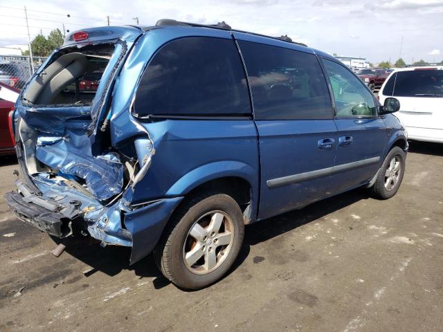 1D4GP45R25B282309 - 2005 DODGE CARAVAN SXT BLUE photo 3