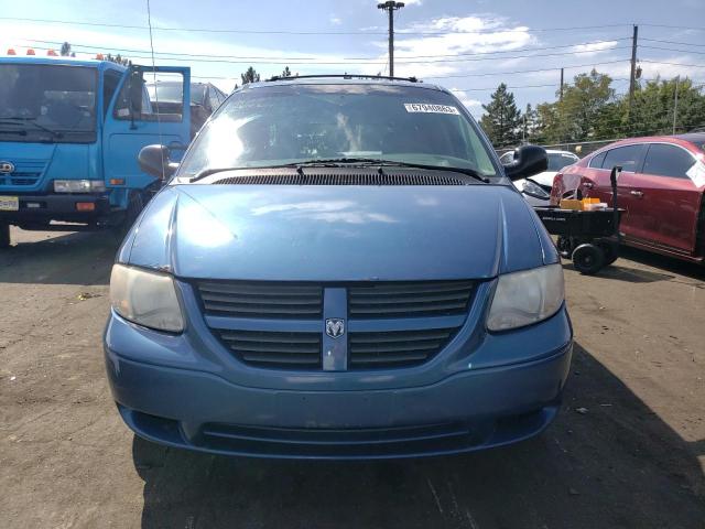 1D4GP45R25B282309 - 2005 DODGE CARAVAN SXT BLUE photo 5