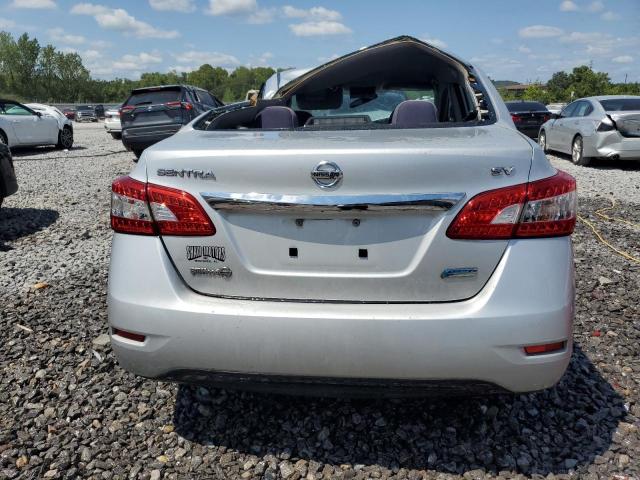 3N1AB7AP4DL671668 - 2013 NISSAN SENTRA S SILVER photo 6