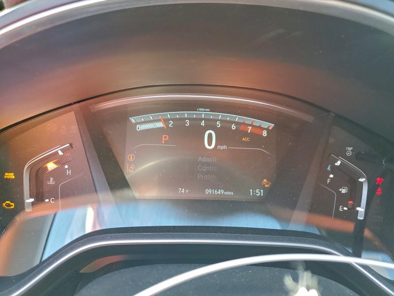 2HKRW1H84JH510524 - 2018 HONDA CR-V EXL WHITE photo 9