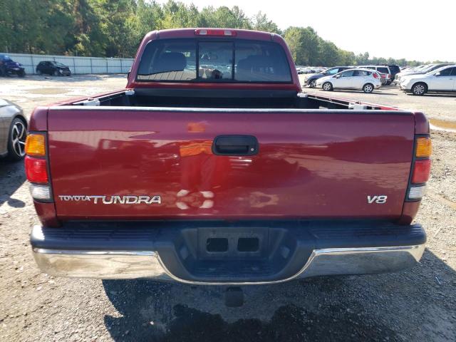 5TBRT3813YS063088 - 2000 TOYOTA TUNDRA ACCESS CAB LIMITED BURGUNDY photo 6