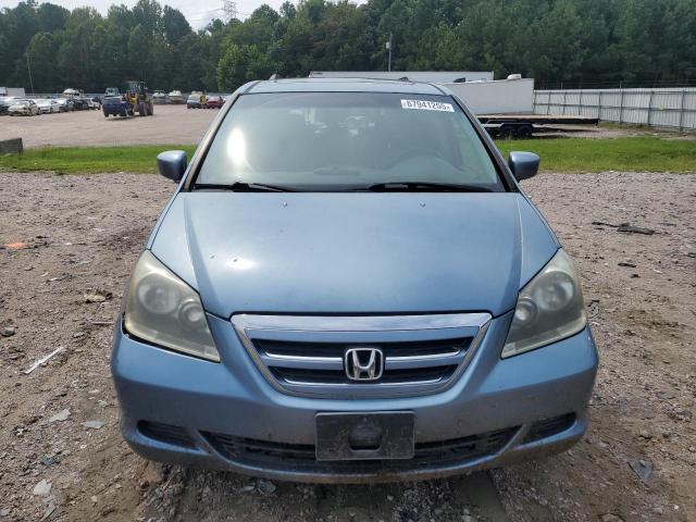 5FNRL38716B070277 - 2006 HONDA ODYSSEY EXL BLUE photo 5